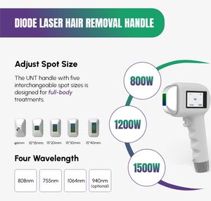 Máquina de Depilación Láser de Diodo UNTlaser 2 en 1 de 808 nm y Láser Nd Yag para Eliminación de Tatuajes - Product Image 5