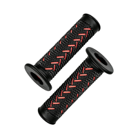 Poignées de guidon de moto en caoutchouc antidérapantes, absorbant les chocs, ajustement universel, accessoires pour Scooter, ATV, moto tout-terrain