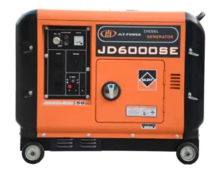 In stock jlt-power super silent single phase 6 kw 6kva cheap portable diesel generator for home use