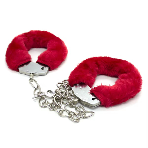 Sex Toys 3 Piece Set Handcuffs <strong>Fluffy</strong> Furry Metal Key Wrist <strong>Cuffs</strong> for Cosplay Fancy Dress Party BDSM Bondage Products - Product Image 2