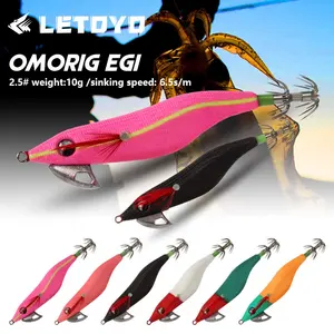 LETOYO Egi Squid Jig 2.5# New product 105mm 10g Squid Jig Lead Fishing Lures Small Squid Lure Jig