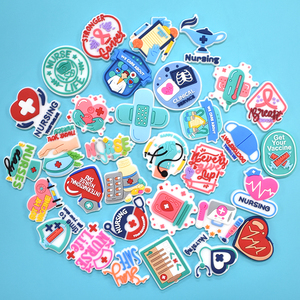 Wholesale Pvc Medical Series Luxury Designer Charms <strong>Shoe</strong> Charms Decorations With Buckle <strong>Shoe</strong> <strong>Accessories</strong> for Clogs - Product Image 3