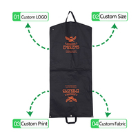 Sacs à vêtements TNT portables, réutilisables, écologiques, de haute qualité, personnalisés avec logo pour les voyages d'affaires