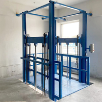 Monte-charge hydraulique de type fixe pour utilisation en sous-sol, dispositif anti-chute, élévateur de marchandises industrielles, performances stables
