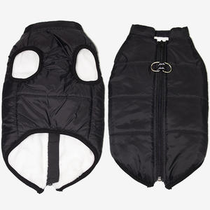 Su geçirmez ceket küçük büyük köpekler yumuşak yansıtıcı kış sıcak polar pet ceketler harnass - Product Image 3