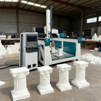 Machine de découpe de mousse horizontale CNC 5 axes 1325, broche unique, sculpture verticale, Syntec NC Studio 2000x4000mm, moteur