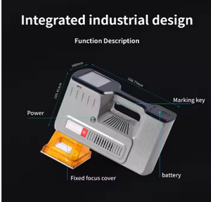 <strong>Portable</strong> Handheld Laser Marking <strong>Machine</strong> Automatic Small Fiber Optic Lettering And Coding <strong>Engraving</strong> <strong>Machine</strong> For Metal Plastic - Product Image 3