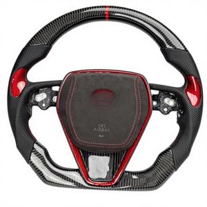 Volante de Cuero y Fibra de Carbono Personalizado para Toyota <span class=keywords><strong>Corolla</strong></span>/Camry 8th/Se/Levin/Avalon/<span class=keywords><strong>Cross</strong></span>/FRONTLANDER 2018 2020 2023 2019 - Product Image 3