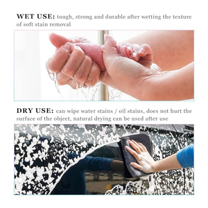 Custom High Absorbent Kitchen Dish Microfiber Cleaning Cloths in <b>Rolls</b> Soft Disposable Tear Away Coral Velvet Towel <b>Rolls</b> - Product Image 2