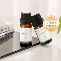 Huile essentielle de diffuseur de cosmétiques de beauté en gros, 70 parfums, huile essentielle naturelle d'arbre à thé, de rose, de romarin biologique, 10 ml