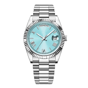 นาฬิกากลไกผู้ชายปฏิทินคู่39มม. ดีไซน์ใหม่แซฟไฟร์ NH36หรูกันน้ำได้100ม. - Product Image 2