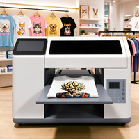 Imprimante DTG intelligente H5 facile à utiliser pour t-shirts, sweats à capuche, denim, impression directe CMYKW sur textile, machine d'impression à faible coût