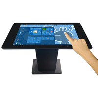 Stand 43 "pouces LED LCD Table tactile interactive avec Mini PC intégré Win10 Android OS pour publicité Jeu Table intelligente