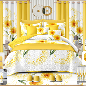 Nuevo Juego de Ropa de Cama de 30 Piezas 2026 con Edredón y Cortinas a Juego, Decoración Real para Dormitorio, Juego de Edredón para el Mercado de Florida y Haití - Product Image 1