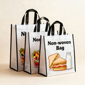 Sac non tissé imprimé homard et bière, pour livraison de repas, courses, restaurants, usage quotidien, design pratique - Product Image 2