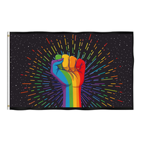 Drapeau d'extérieur imperméable avec mât en fibre de verre, impression numérique de haute qualité, logo en polyester filamenté pour diverses occasions