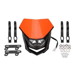 12V 35W Modificado Motocicleta acessórios universal off-road motocicleta farol LED 1 farol para KTM Head Lamp para CRF XR WRF