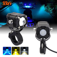 Focos LED para Motocicleta, 12-80V, Luces Intermitentes para Motocicleta, Faros Delanteros LED para Motocicleta, ATV, UTV