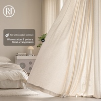 Nanzhi 'Personnal Favorite' Nouveaux Rideaux 2025 Translucides et Occultants pour Chambre et Salon, Montage sur Rail Shanhe