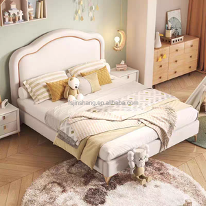 Cama de princesa Dream Girl JINS, estilo crema Simple moderno, madera cómoda para dormitorio, escuela, <span class=keywords><strong>Hotel</strong></span> y uso en apartamentos - Product Image 4