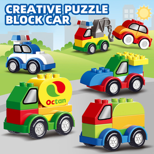 Jouet de construction DIY, blocs de <span class=keywords><strong>puzzle</strong></span>, voiture d'ingénierie, ensemble de blocs éducatifs, jouet de voiture pour enfants, jeu d'intérieur - Product Image 1