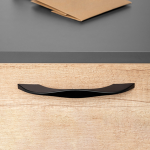 Varna 9360514 EMUCA mobile manico nero verniciato Zamak 160mm Centre distanza stile francese e vittoriano per armadi 20 pezzi - Product Image 3