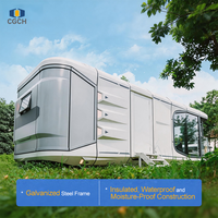 CGCH P5 Maison Capsule Spatiale de Luxe Préfabriquée en Conteneur avec Fenêtre Panoramique pour Site de Glamping Commercial Commande en Gros