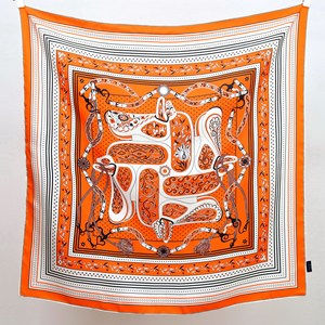 90x90cm 14 Momme Twill 100% Mulberry Silk <b>Square</b> <b>Scarf</b>, Luxury Ceremony Grade Women Fashion Shawl - Product Image 2
