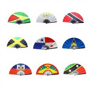 Éventail pliant Kung Fu personnalisé - Souvenir en gros avec drapeaux nationaux, pour fanfare et article cadeau sportif - Product Image 1