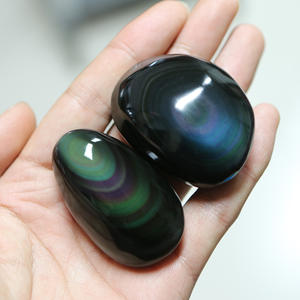 Venta al por mayor de piedra de Palma <span class=keywords><strong>obsidiana</strong></span> arcoíris natural Fanshi talla de cristal de alta calidad para la decoración del hogar <span class=keywords><strong>propiedades</strong></span> curativas - Product Image 1