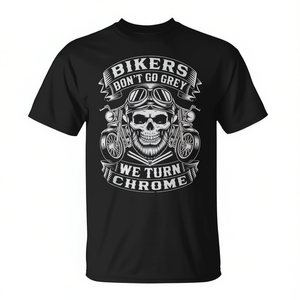 Camiseta clásica de motociclista Bikers Don't Go Grey - Product Image 2