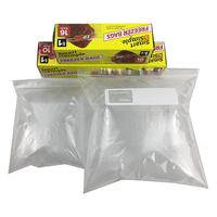 Sacs en plastique PE personnalisés imprimés avec fermeture éclair refermable, sacs transparents écologiques à fond plat avec impression en gravure pour le stockage alimentaire