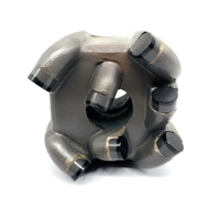 Foret PDC à corps matriciel de 75 mm en diamant forgé et moulé pour le forage de puits de pétrole et d'eau, équipement de forage