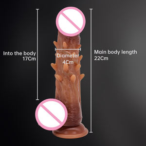 Consoladores de espinas de carne, masaje de punto G, estimulación Vaginal, juguete sexual Anal, pareja, masturbación femenina, consolador de silicona, control remoto inalámbrico - Product Image 2