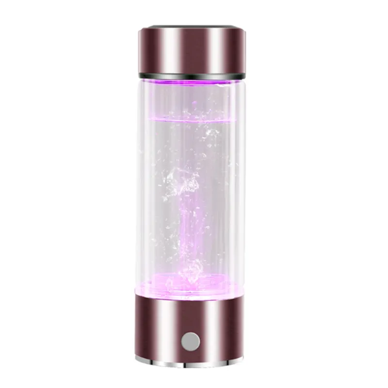 400ML LED RGB Cor SPE/PEM Ionizar A Água Rica Em Hidrogénio Gerador De Hidrogênio Garrafa de Água
