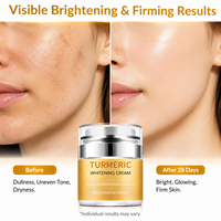 Meilleure crème et lotion cosmétique à base de plantes pour le visage, crème de nuit éclaircissante et anti-taches sombres, crème au curcuma pour le visage