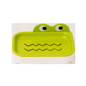 Porte-savon mural rectangulaire mignon de dessin animé avec ventouse pour lavabo de salle de bain pour enfants - Product Image 2