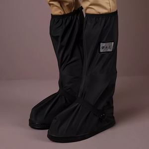 Couvre-chaussures en PVC Long antidérapant pour <span class=keywords><strong>moto</strong></span>, couvre-chaussures de <span class=keywords><strong>pluie</strong></span> antidérapants pour randonnée, housse de botte étanche réutilisable avec réflecteur - Product Image 6