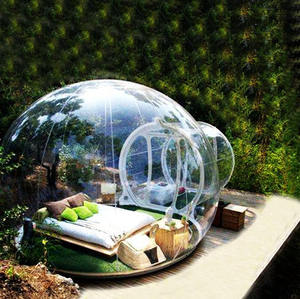 Nuevo diseño de moda blanco transparente ABS + PMMA + PU termoformado vacío formando fuerte suave tienda de cúpula al aire libre - Product Image 6