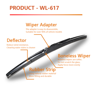 Bán buôn Chất lượng cao cao cấp xương xe lưỡi gạt nước phổ phía trước kính chắn gió gạt nước cho 90% hơn Xe mô hình - Product Image 4