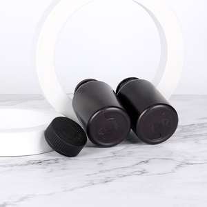 Flacon capsule en HDPE noir 100ml 120ml 150ml 200ml, conteneur pour pilules et vitamines, bouchon métallique résistant aux enfants, logo personnalisable - Product Image 4