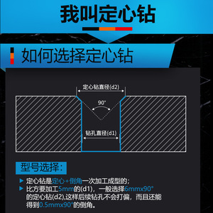 ดอกสว่านเซ็นเตอร์ริงเหล็กความเร็วสูงเคลือบไทเทเนียม ชุบโคบอลต์ M3-20X90 องศา ผลิตภัณฑ์ระดับพรีเมียม - Product Image 3