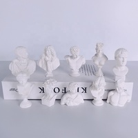 Sculpture de buste en résine personnalisée professionnelle en gros, Laocoon, Zeus, modèle de Saint Patrick, figurine artistique 3D peinte