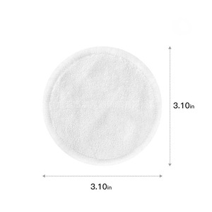 Lot de tampons démaquillants lavables réutilisables en <span class=keywords><strong>coton</strong></span> de fibre de bambou 4 couches, avec charbon de bois, pour le retrait des cils - Product Image 2