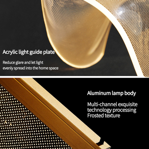 Nuevo Producto de Decoración de Interiores, Lámpara de Araña Moderna de Acrílico con Luces LED para Comedor, Sala de Estar y Escalera - Product Image 6