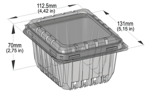 <span class=keywords><strong>Tomate</strong></span> cereza Fruta Embalaje Caja Clamshell Pinta - Product Image 5