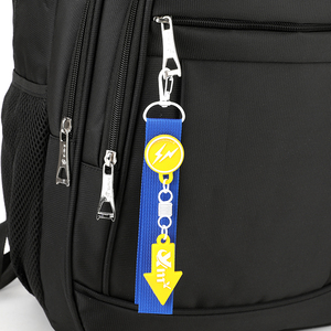 Zaino Minimalista Nero Versatile con Dettagli Blu e Gialli: Ideale per Pendolarismo, Campus e Viaggi Leggeri - Product Image 5