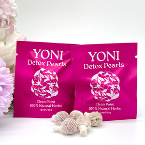 Perles de désintoxication Yoni, tampon à base de plantes, nettoyage vaginal, contrôle des odeurs, prévention bactérienne, resserrement vaginal, herbes 100% naturelles - Product Image 2