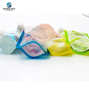 Custom Baby Food Spout Pouch Zipper Bag Top Open Edible Logo Liquid Juice Drink Plastic Packaging Mylar Bags