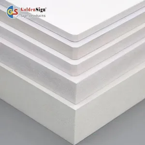 GS 1220x2440mm schiuma di pvc dura bianca 4 * 8ft foglio di plastica 3mm 4mm 5mm pvc celuka bordo per la decorazione